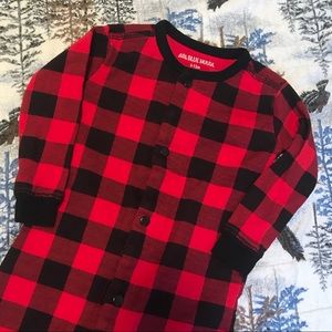 🌟3/$25 SALE🌟Plaid Footless Pajamas - 6-12 M